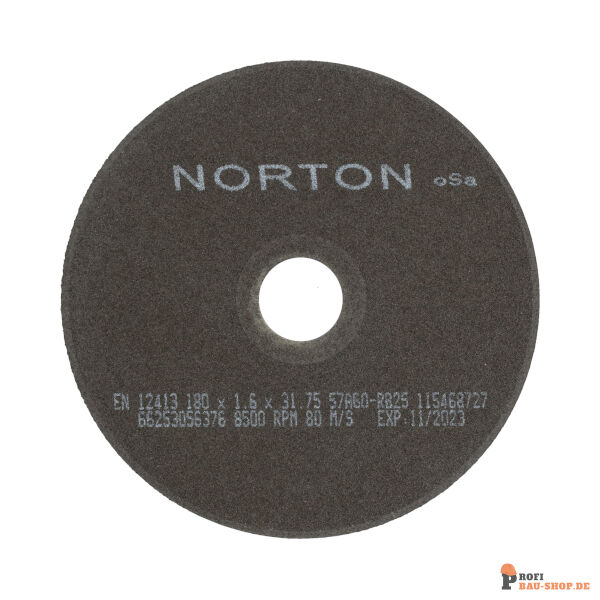 nortonschleifmittel/NORTON_schleifmittel_66253056376 Flat cutting off wheel Non-Reinforced Cut-Off-Norton NRCO-180x1.6x31.75-57A60RB25_188403